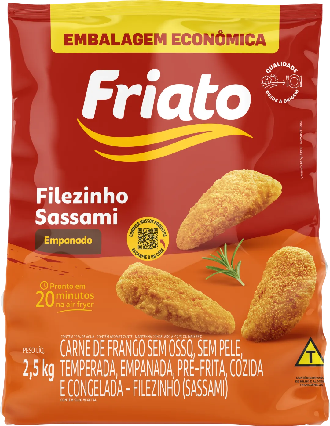 Filezinho Sassami Empanado (2,5kg)