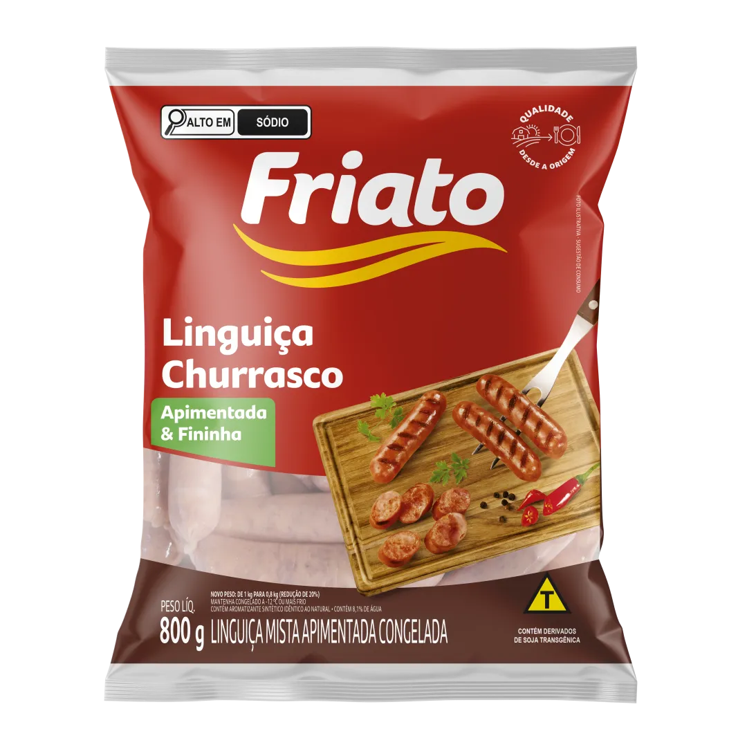 Linguiça Churrasco Apimentada & Fininha (800g)