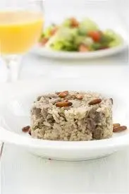 Rice with cold chicken liver
