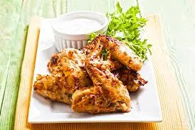 Alitas de pollo frías com mostaza y miel