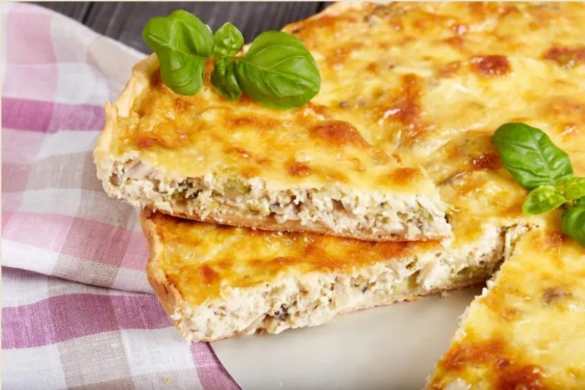 Pastel de pollo frito rápido