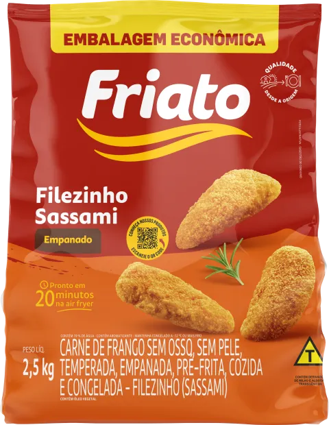 Filezinho Sassami Empanado (2,5kg)