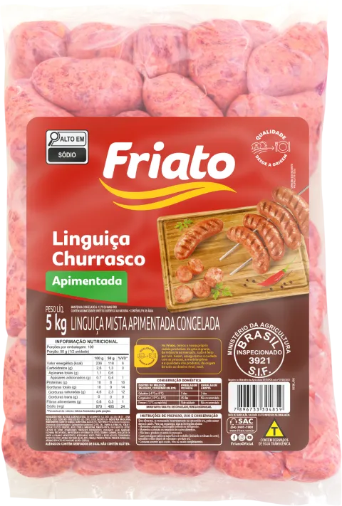 Linguiça Churrasco Apimentada (5kg)