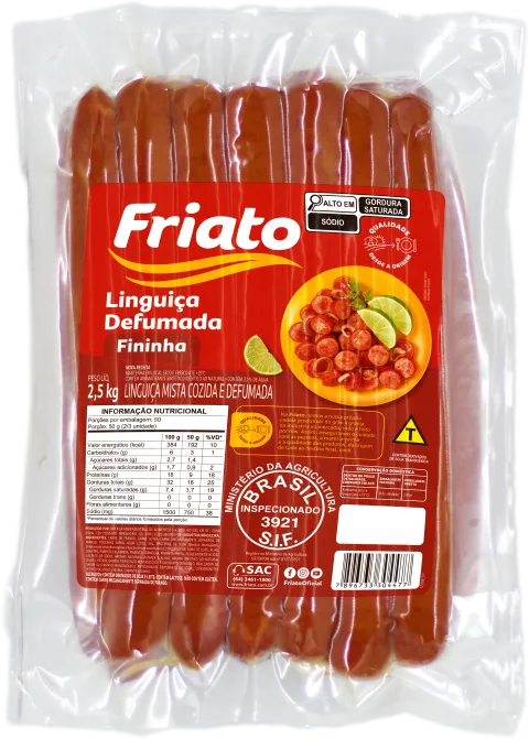 Linguiça Defumada Fininha (2,5kg)