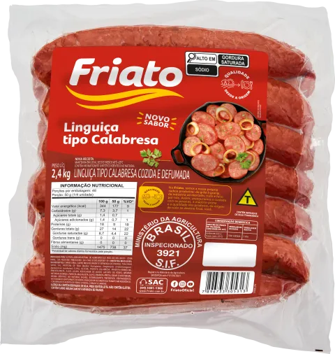 Linguiça tipo Calabresa (2,4kg)