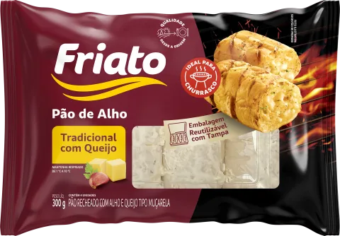 Pão de Alho Tradicional com Queijo