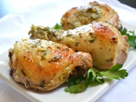 Cold Thigh and Drumstick in Greek Marinade