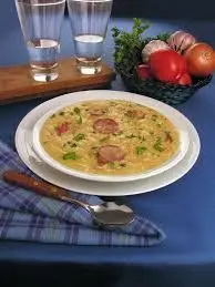 Cassava Broth With Calabrese Sausage