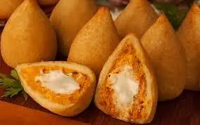 Manioc Coxinha with Chicken Stuffing