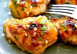 Filete de muslo y muslo deshuesado con mostaza y ajo