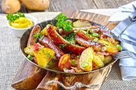 linguiça calabresa friato gratinada com batatas