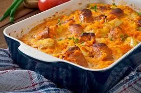 linguiça de frango friato com requeijão