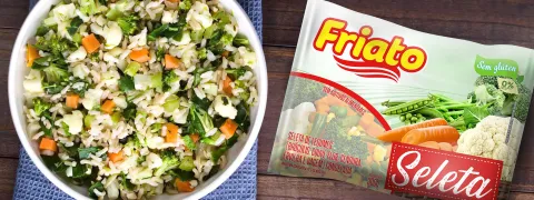 Baked Rice with Friato Mixed Vegetables