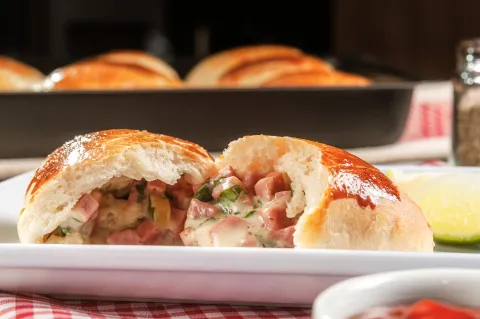 Oven Bread with Friato Smoked Mortadella